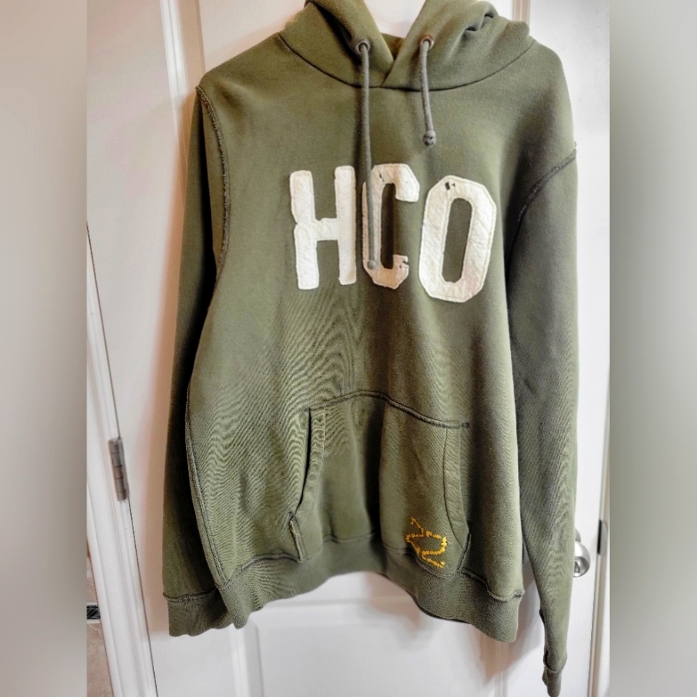 HOLLISTER olive green pullover hoodie men’s size - XL